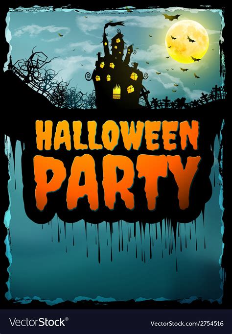 Happy Halloween Party Poster Eps 10 Royalty Free Vector