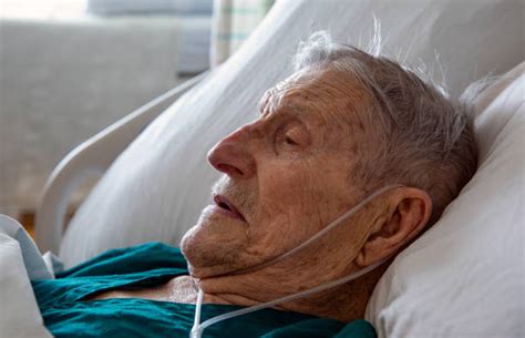 Old Man Sick Hospital Bed Stock Photos Pictures And Royalty Free Images