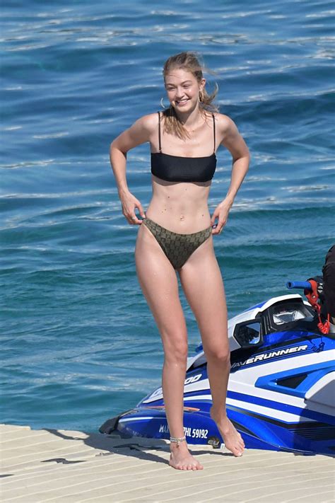 Gigi Hadid In Bikini On Holidays In Mykonos Gotceleb