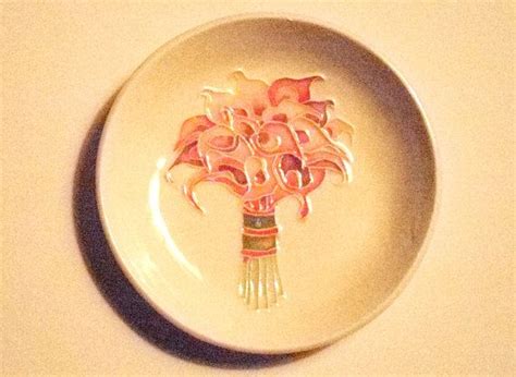 Calla Lily Trinket Dish Handmade Lightweight Textured Ceramic Etsy