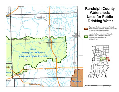 Randolph County Watershed Map