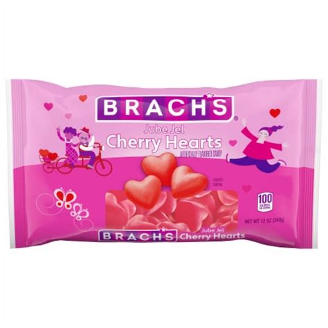 Brachs® Valentines Jube Jel Cherry Hearts Candy 12 Oz Fred Meyer