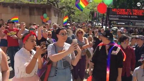 Same Sex Marriage Campaigners Rally In Cbd The Courier Mail