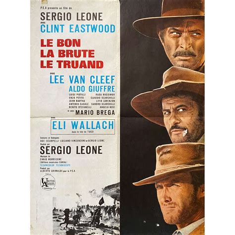 The Good The Bad And The Ugly French Movie Poster 23x32 In 1966