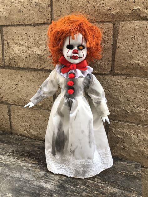 Ooak One Eyed Pennywise It Clown Creepy Horror Doll Art By Christie Creepydolls
