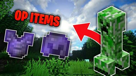 Minecraft But Mobs Drops Op Items Youtube