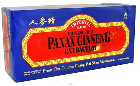 Imperial Elixir Ginseng Chinese Red Panax Ginseng Extractum Vials 30