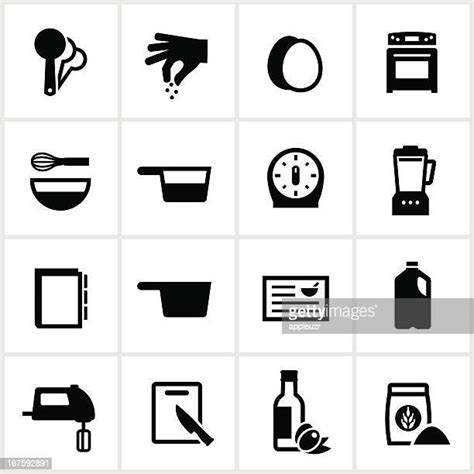 Baking Ingredients Icons Photos And Premium High Res Pictures Getty