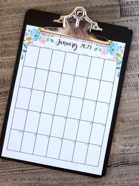 It's hard to believe 2020 has drawn to a close! 2021 Calendar For Kids Printable | Free Letter Templates