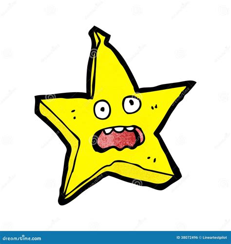 Funny Star Cartoon Character Stock Illustration Illustration Of Sign