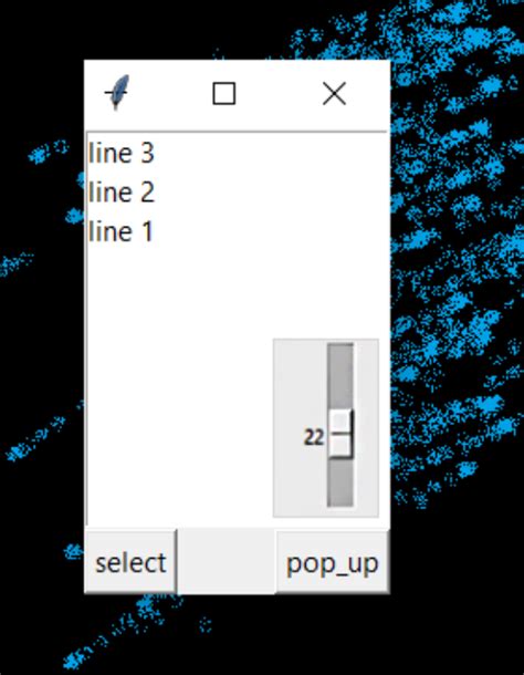 Popup Slider In Tkinter Python Stack Overflow