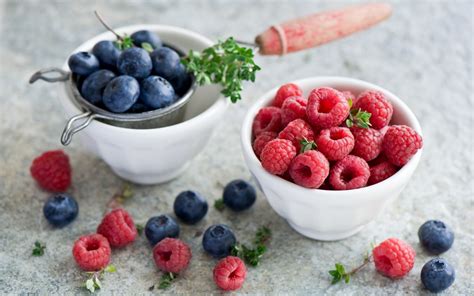 Wallpaper Food Fruit Breakfast Berries Raspberries Plant Berry
