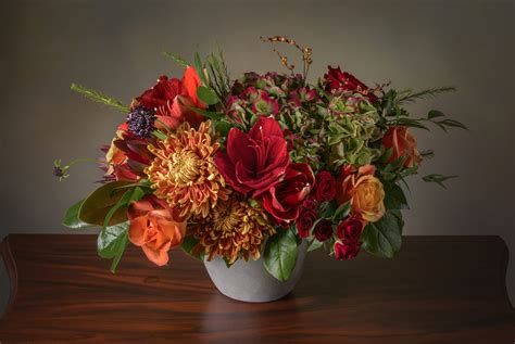 Pattern or direction causes viewers to their eyes from top left to. JULES Vibrant Fresh Flower Arrangement in Rich Autumn ...