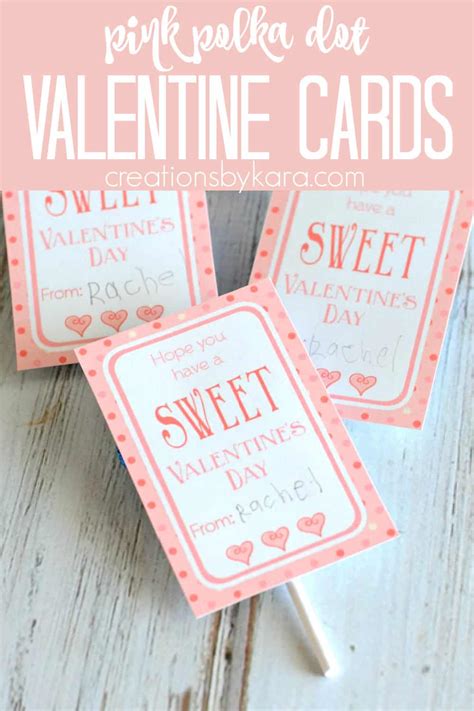 Sweet Classroom Valentine Cards Free Printable Creations By Kara