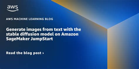 Generate images from text with the stable diffusion model on Amazon