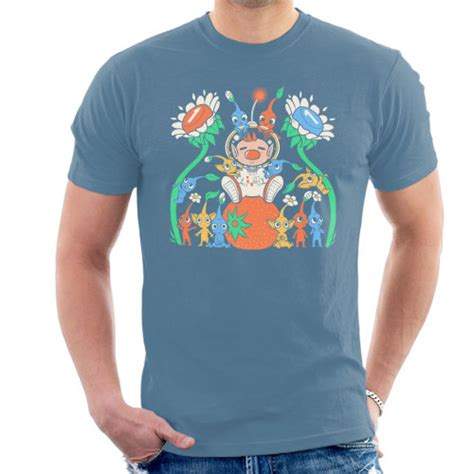 Large Indigo Blue Pikmin Friendly Alien Flora Mens T Shirt On Onbuy