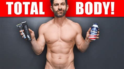 the ultimate men s full body manscaping tutorial chest abs arms legs balls butt and pits