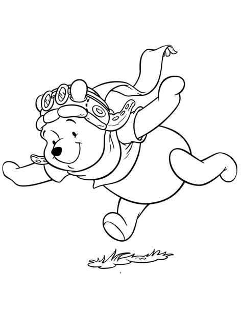 Find another picture on deer pictures, coloring christmas, and etc. Cute Pooh Bear Pretending To Fly Coloring Page | Free ...