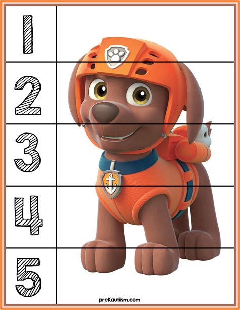 Paw Patrol Counting Printables Printable Word Searches