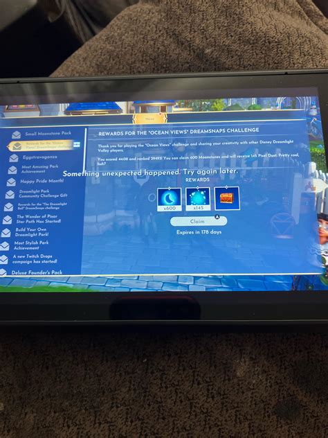 Unable to accept this weeks dreamsnaps reward😭 : r/DreamlightValley