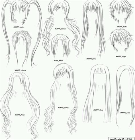 Pin By Jina On Draw How To Draw Anime Hair Ponytail Drawing Anime Hair