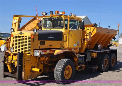 1998 Oshkosh Pa 2346 Snow Plow Spreader Truck No Reserve Auction On