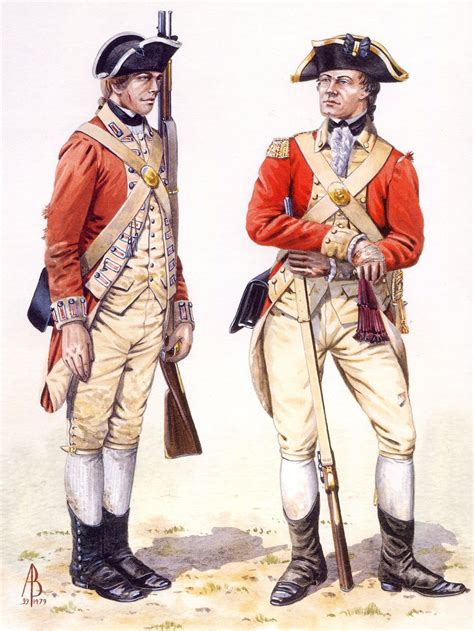 Soldier And Officer Of The 27th Regiment Of Foot Battle Of Brandywine