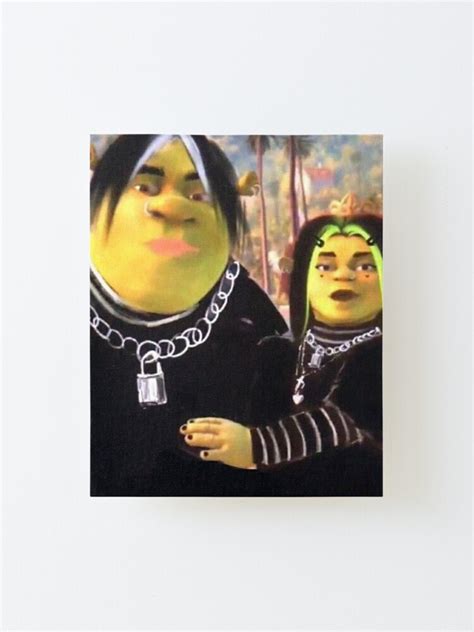 Eboy Shrek And Egirl Fiona Mounted Print For Sale By Alexis6214