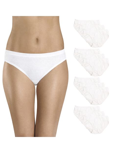 buy hanes 12 pack 100 white cotton bikini underwear women panties sexy womens underwear soft