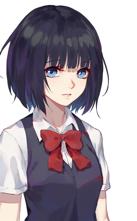 Anime School Girl Hd Wallpaper