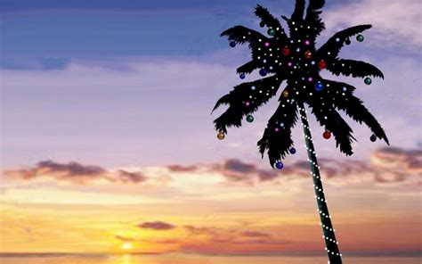 Christmas Palms Wallpapers Wallpaper Cave