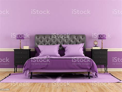 Classic Bedroom Stock Photo Download Image Now Purple Bedroom