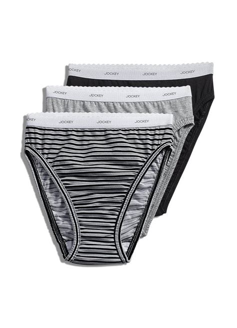 Buy Jockey Womens Classic French Cut Briefs 3 Pack Simple Stripe 7 Online In India 919571205