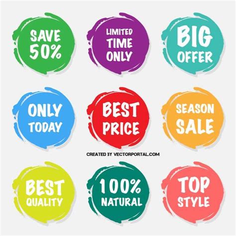 Sale Stickers Pack Royalty Free Stock Svg Vector And Clip Art
