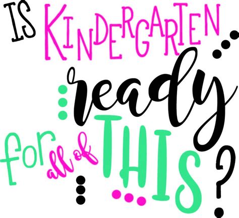 is kindergarten ready for all of this design girl first day etsy