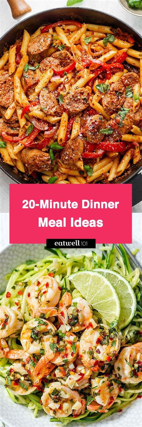 Dinner Meal Recipes 13 Delicious Dinner Meal Ideas Ready In 20 Minutes