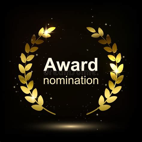 Award Element Isolation On Darck Background Winner Nomination Vector