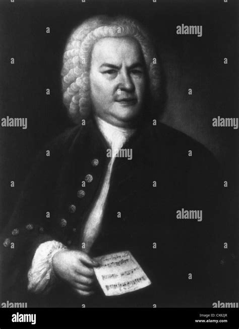 Vintage Portrait Of Johann Sebastian Bach Stock Photo Alamy