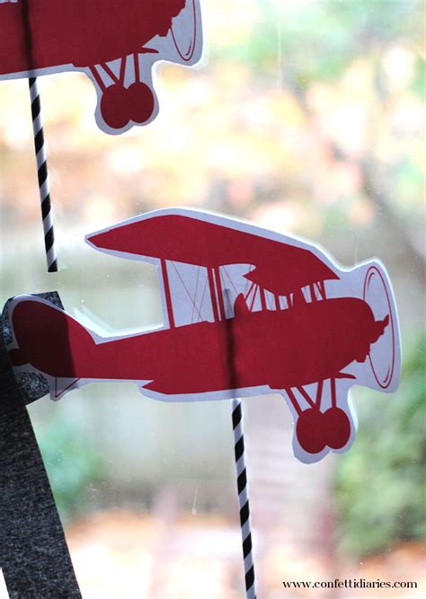 Free Printable Airplane Craft One Simple Party