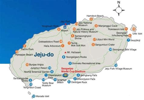 Jeju Tourist Map Living Nomads Travel Tips Guides News