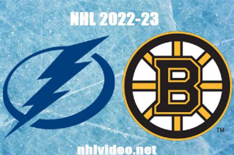 Tampa Bay Lightning Vs Boston Bruins Full Game Replay 2022 Nov 29 Nhl