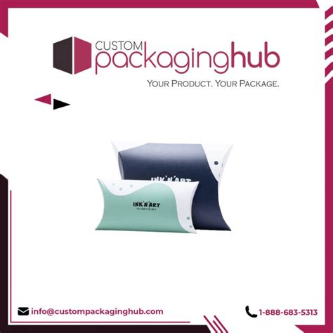 Custom Printed Pillow Packaging Boxes Custom Packaging Hub