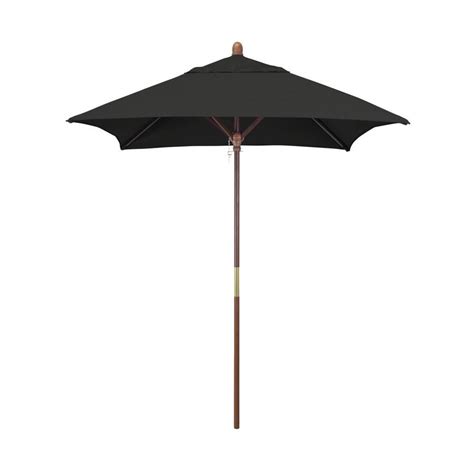 California Umbrella Black Market 6 Ft No Tilt Square Patio Umbrella