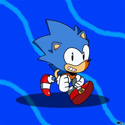 Classic Sonic Draw By Axl Universe On Deviantart