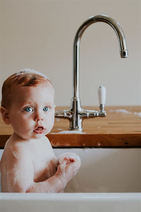 First years sure comfort deluxe newborn to toddler tub. Barnaby's Kitchen Sink Baby Bath Photos // Kent Family ...
