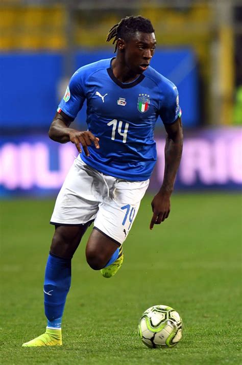 Player stats of moise kean (fc everton) goals assists matches played all performance data. Moise Kean of Italy in action during the 2020 UEFA ...
