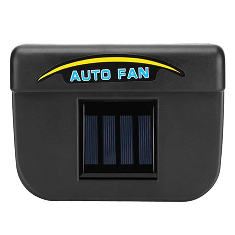 Portable Solar Power Car Window Auto Air Vent Cooling Fan Cooler Kit W
