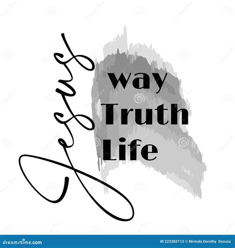 Jesus Way Truth Life Stock Illustration Illustration Of Sign 223382112