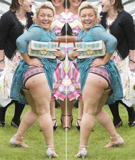 Goodwood Racing Worst Dressed Eager Race Goer Flashes Bum In