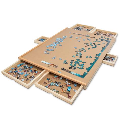 Skymall 1500 Piece Puzzle Board Premium Wooden Jigsaw Puzzle Table